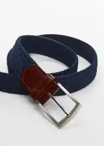 Cinturón Elástico Navy Talla 90 Hombre Mango