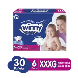 Winny Gold Fit Pañales Desechables Etapa 6