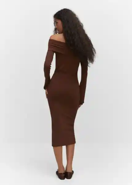 Vestido Paolo Chocolate Talla M Mujer Mango