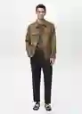 Chaqueta Tom Khaki Talla L Hombre Mango