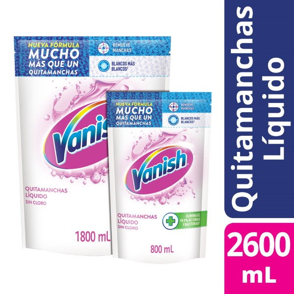 Vanish Quitamanchas en Gel Blanco Total 2600 ml