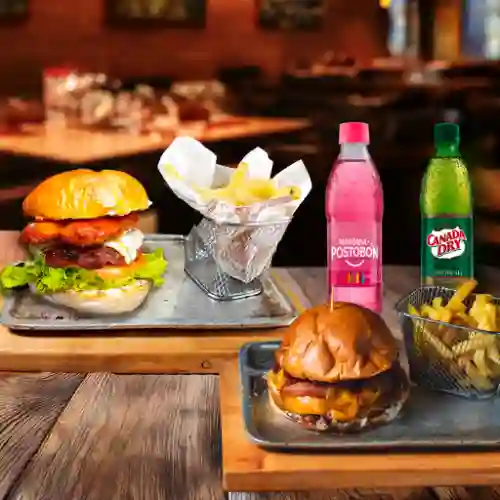 Combo para 2 Burger Alabama+burger Smash