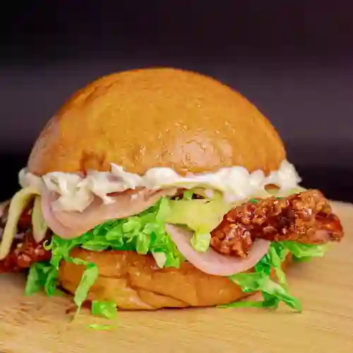 Hamburguesa Pollo Crunchy Bbq