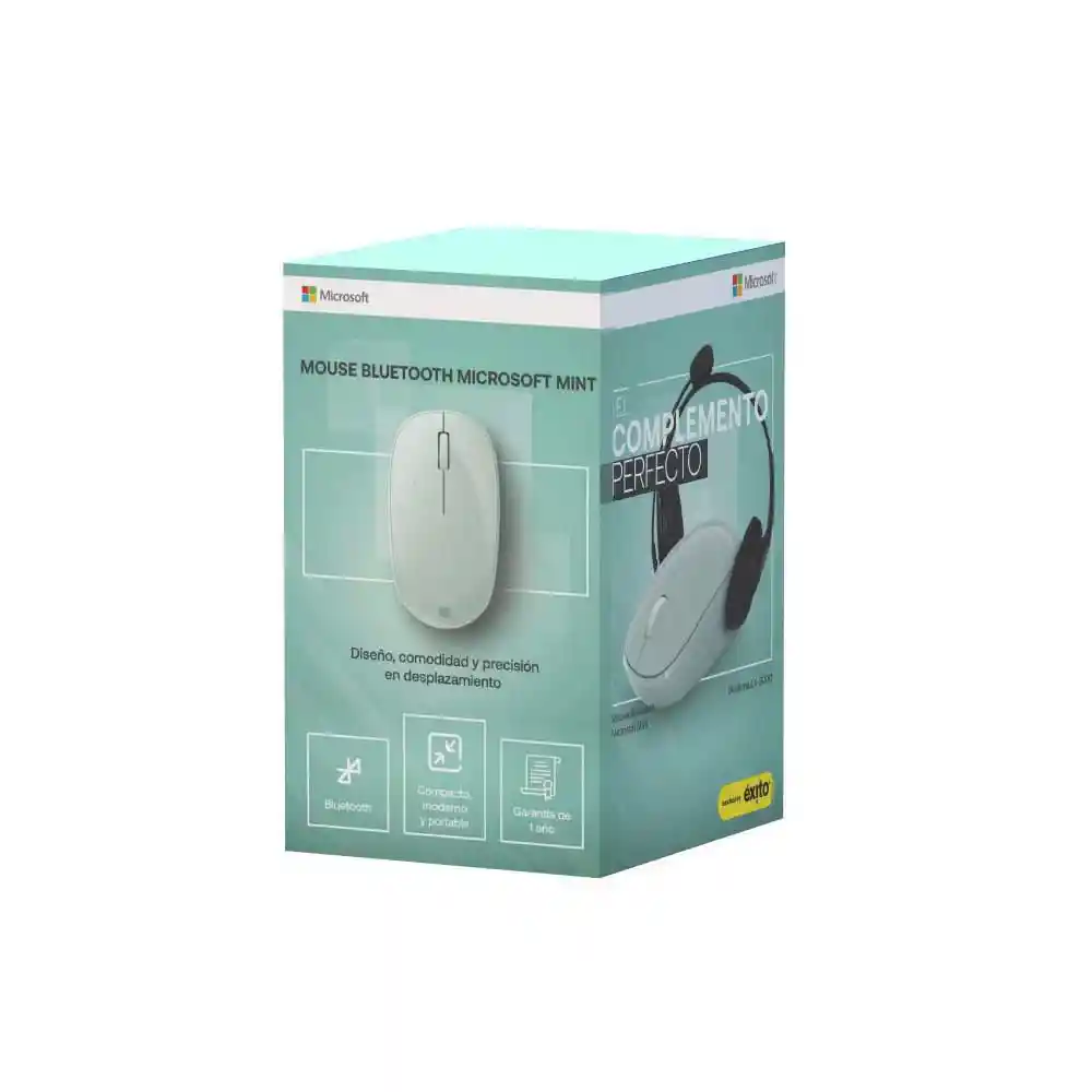 Microsoft Pack Diadema Mouse BT Menta JUG-00013