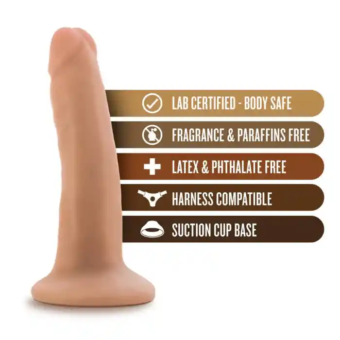 Dildo Realista Doctor Vainilla Con Chupa 14 Cm