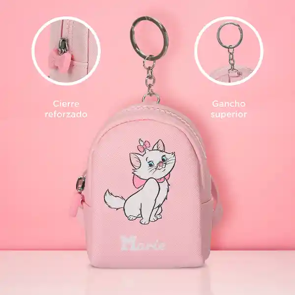 Monedero Disney Cat Colección Marie Mochila Rosa Miniso