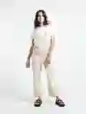  Enterizo Pistilo Mujer Crudo Polar Claro Talla 6 Naf-Naf 