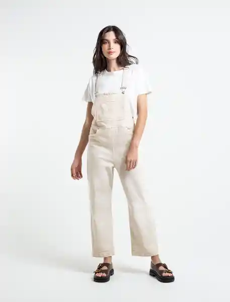 Enterizo Pistilo Mujer Crudo Polar Claro Talla 6 Naf-Naf 