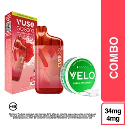 Combo Vuse Go Green Apple + VELO Menta Verde 4mg