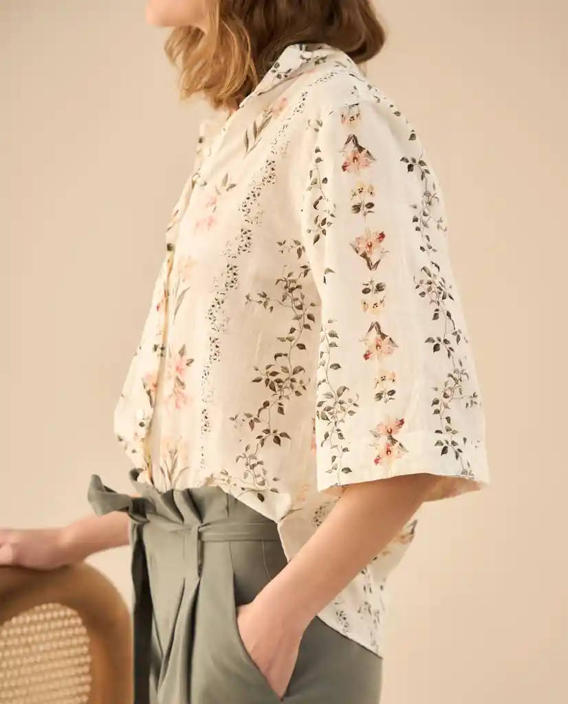 Camisa Blanco Celaje Claro Talla S 612G006 Esprit