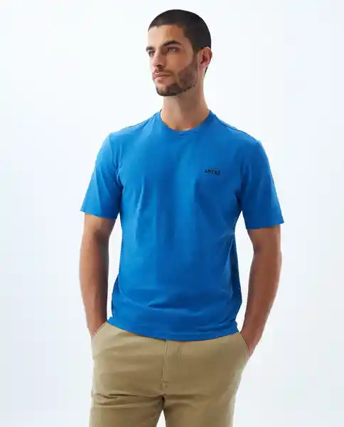 Camiseta Hombre Azul Talla M 849F004 Americanino