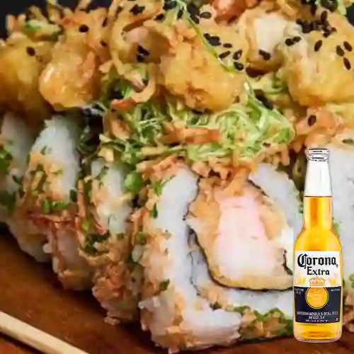 Combo camarón crunchy + corona 330 ml