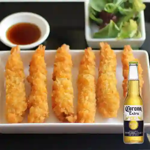 Combo Langostinos Crocantes + Corona Extra 355 ml