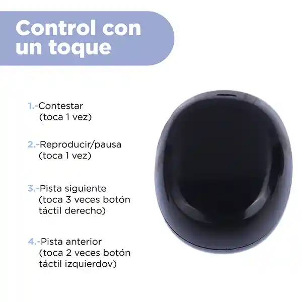 Audifonos Tws Space Capsule Serie Negro D50 Miniso