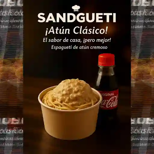 Combo spaghetti de atún + bebida