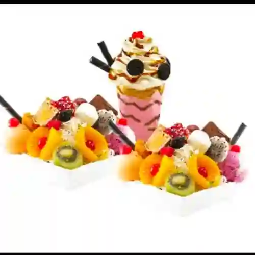 2 Ensaladas Sensacioncon Malteada