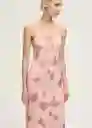 Vestido Sasi Rosa Pastel Talla S Mujer Mango