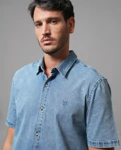 Camisa Hombre Azul Talla L 113G006_AZU144306 Rifle