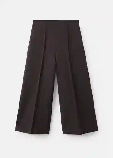 Pantalón Mateo Marrón Talla 40 Mujer Mango