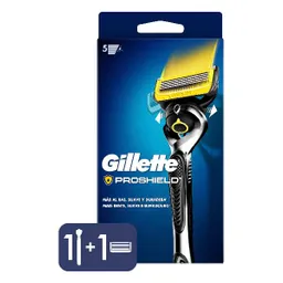 Gillette ProShield Máquina de Afeitar Recargable + Repuesto