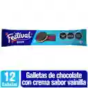 Festival Galleta Recreo de Chocolate con Crema de Vainilla