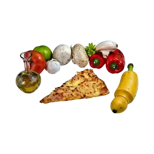 Porción Pizza Pollo y Jamón