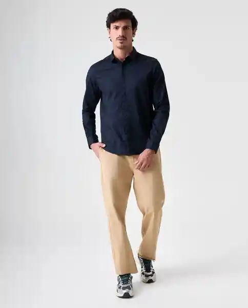 Camisa Hombre Negro Talla L 812G501_NEG190303 Americanino