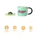 Taza Con Tapa de Bellota Serie Las Chicas Superpoderosas Miniso