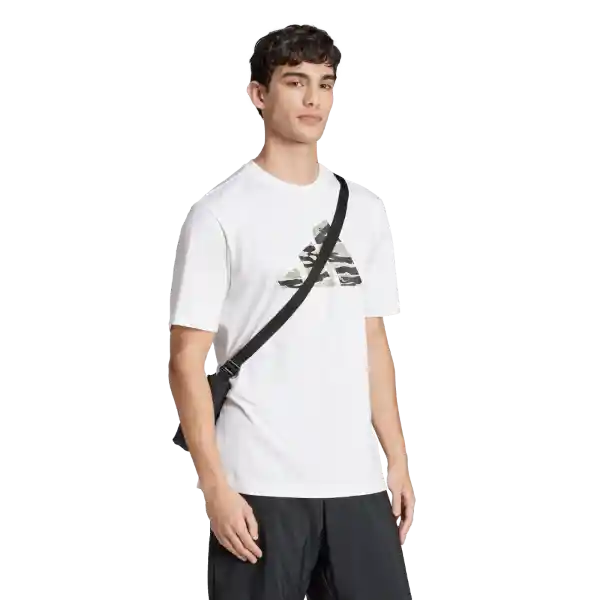 Adidas Camiseta C Camo Logo T Manga Corta Hombre Blanco Talla M