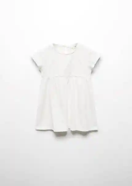 Vestido Esther Offwhite Talla 70 Niñas Mango