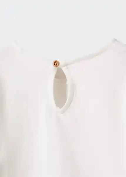 Camiseta Bloom Offwhite Talla 69 Niñas Mango