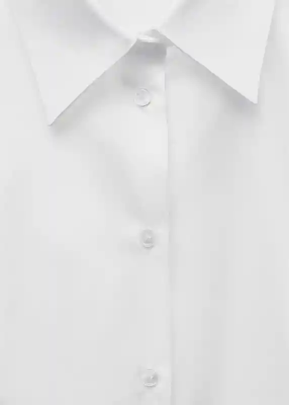 Camisa Sofita Blanco Talla M Mujer Mango