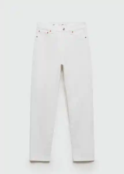 Jean Claudia Blanco Talla 32 Mujer Mango