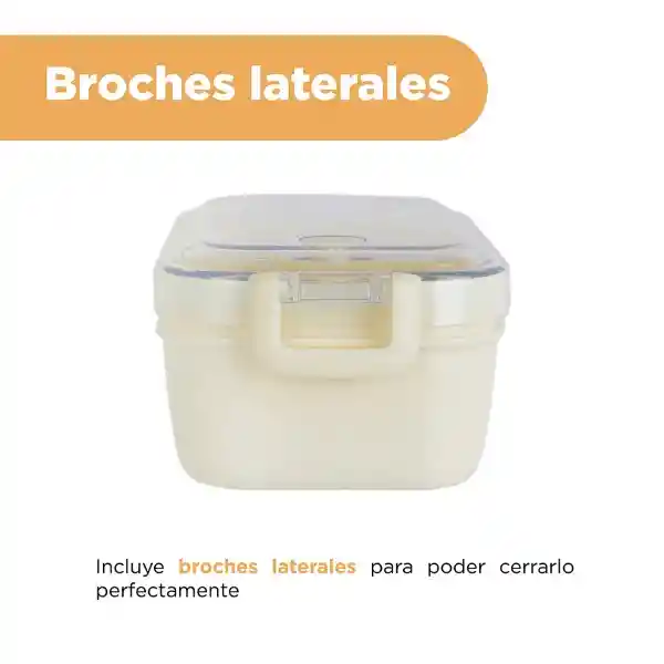 Contenedor Para Alimentos Series Graceful Beige Miniso