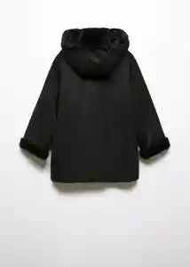 Abrigo Chocolat Negro Talla 08 Niña Mango