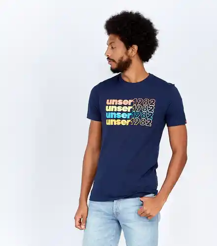 Unser Camiseta Azul Talla M 823723