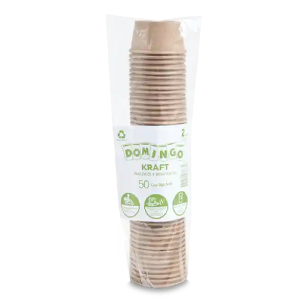 Domingo Salsero Portion Cup Kraft Paper de 2 Oz