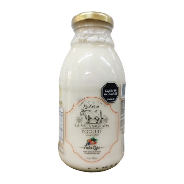 La Vaca Sagrada Yogurt Deslactosado Frutos Rojos 280 ml