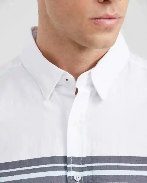 Camiseta Striped Pre-Dyed Crudo Cannoli Claro T. M Chevignon