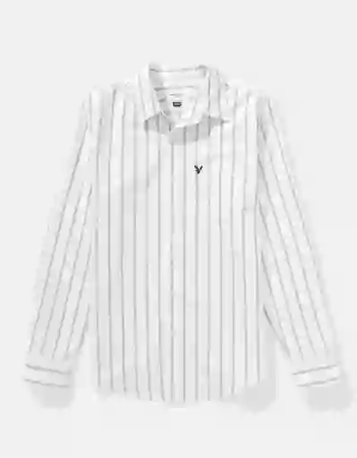 Camisa Hombre Beige Talla: MEDIUM 2830209 American Eagle