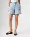 Short Mujer Azul Talla 10 352G006_AZU114604 Americanino