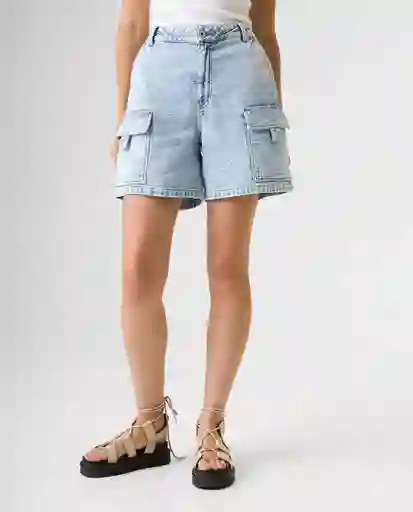 Short Mujer Azul Talla 10 352G006_AZU114604 Americanino