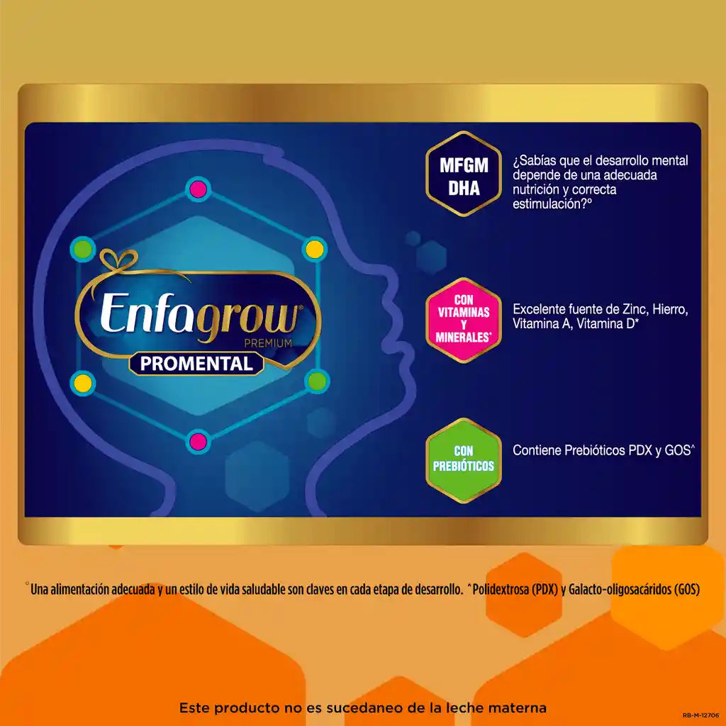 Fórmula infantil Enfagrow Premium Promental Plain 375g