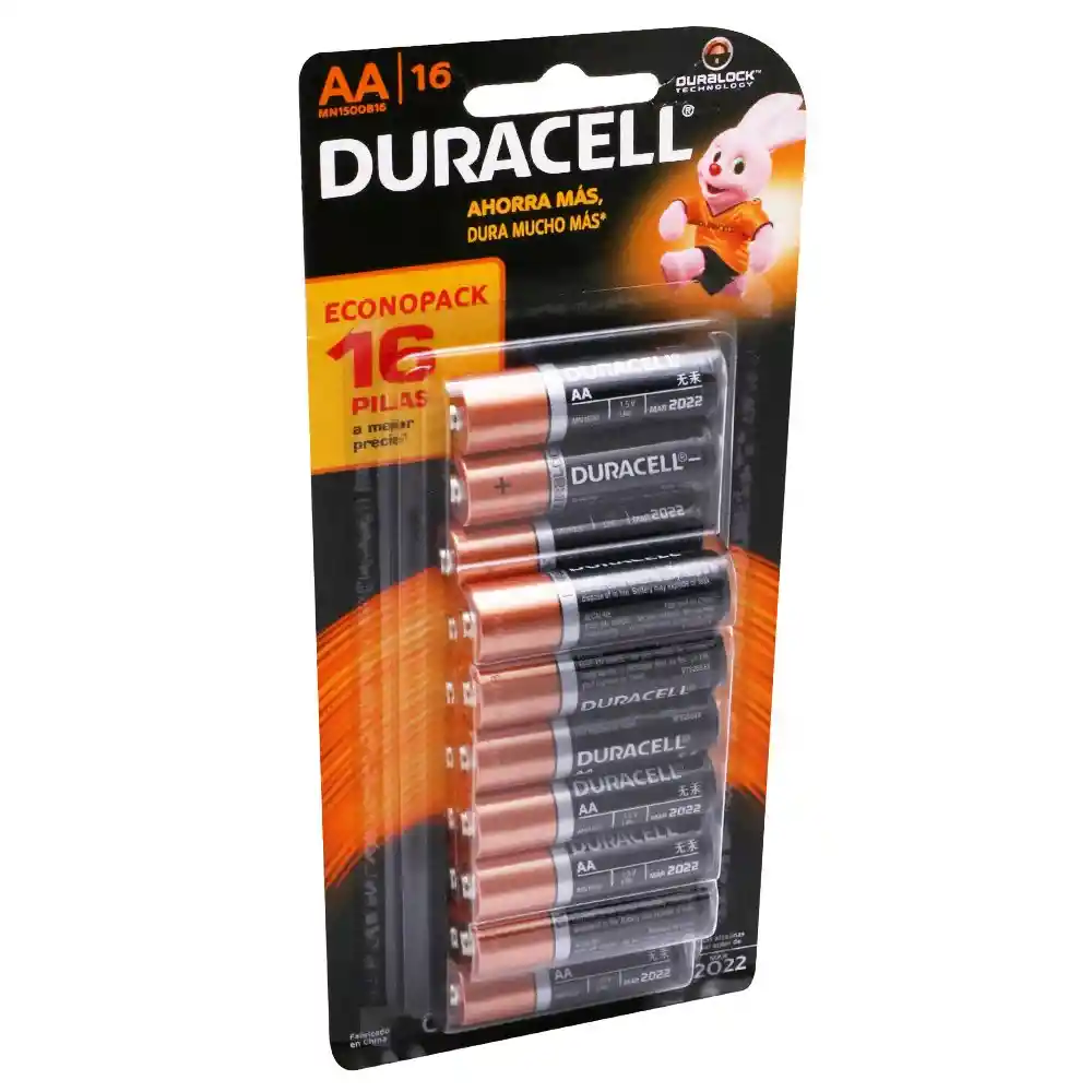 Duracell Pilas Aa X16