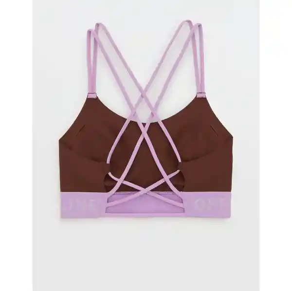 Top Deportivo Aerie Borgoña Talla MEDIUM American Eagle