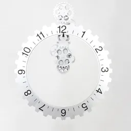 Inkanta Reloj de Pared Rueda Gris Grande