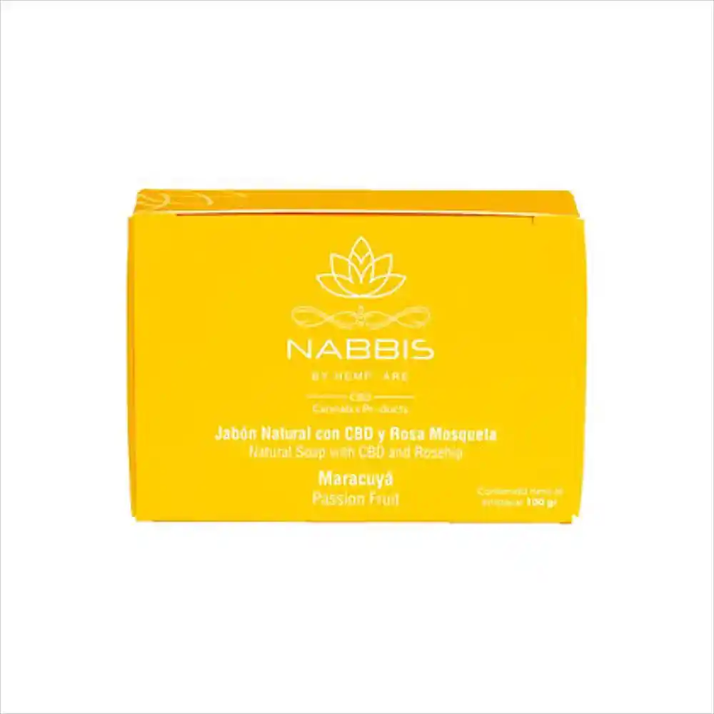 Nabbis Jabón Natural Con Cbd Rosa Mosqueta y Maracuyá