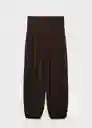 Pantalón Dina Marrón Talla S Mujer Mango