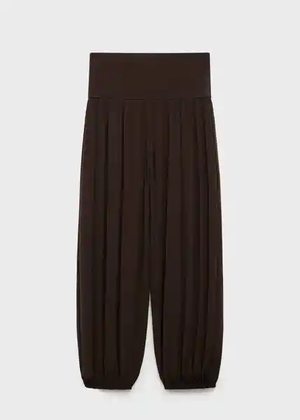 Pantalón Dina Marrón Talla S Mujer Mango