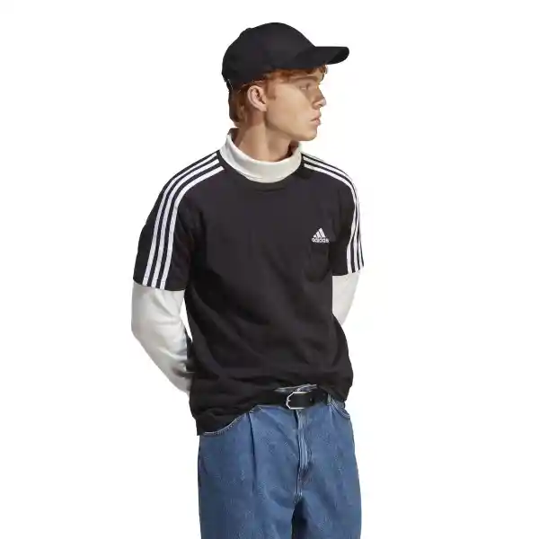 Adidas Camiseta M 3s Sj T Para Hombre Negro Talla L